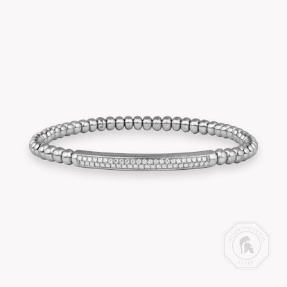 Bohemia 0.53ct Bold Brushed Expandable Diamond Bangle