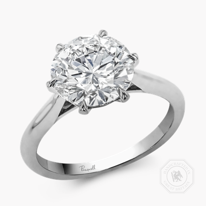 Classic Six-Claw 3.10ct Brilliant Cut Diamond Ring