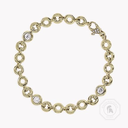 RockChain Diamond Bracelet 0.92ct in 18ct Yellow Gold