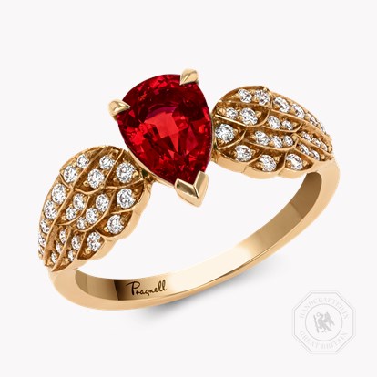 Tiara 1.17ct Ruby Solitaire Ring in 18ct Rose Gold