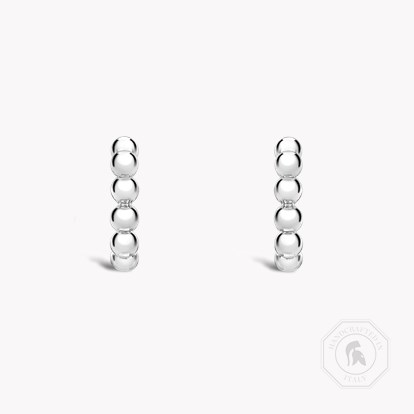 Bohemia Plain Earrings in 18ct White Gold