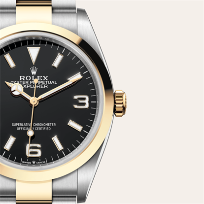 Explorer 36, Oyster, 36 mm, Oystersteel and yellow gold watch