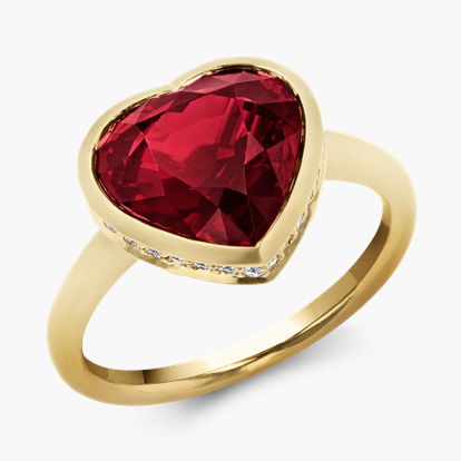 Masterpiece Mozambique Ruby Ring 5.04ct in 18ct Yellow Gold