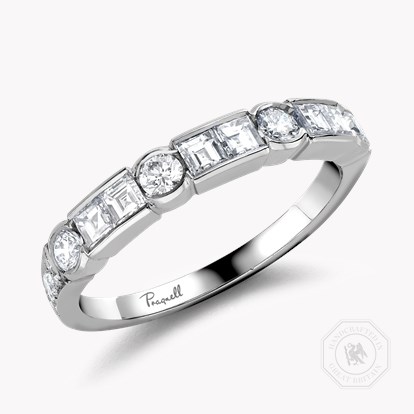 Antrobus Diamond Half Eternity Ring 0.74ct in Platinum