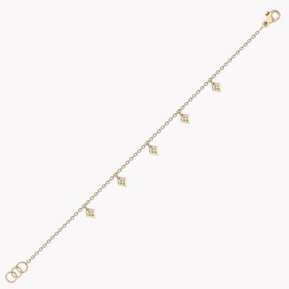 Brilliant Cut 0.10ct Diamond LadyLuck Diamond Bracelet in 18ct Yellow Gold