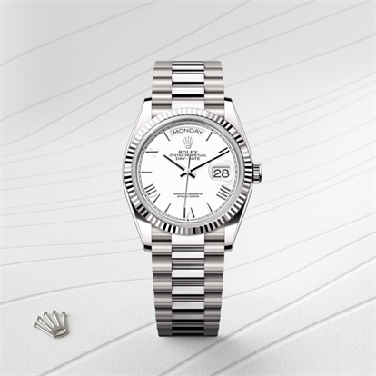 Day-Date 36, Oyster, 36 mm, white gold watch