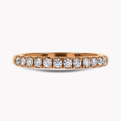 Brilliant Cut Diamond Half Eternity Ring