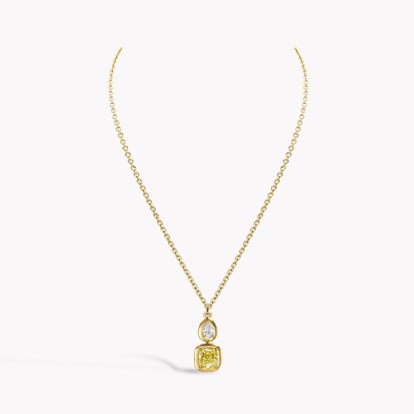 Skimming Stone 2.27ct Kimberley Yellow Diamond Pendant