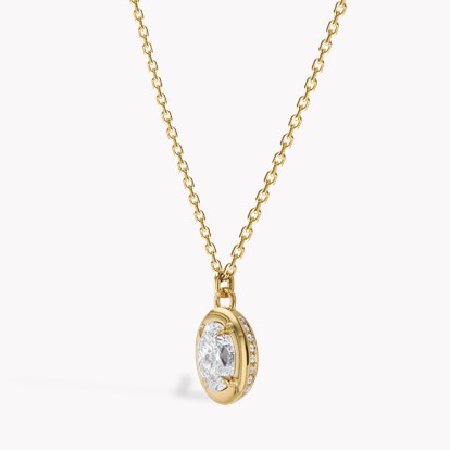 Skimming Stone 1.01ct Botswana Diamond Pendant