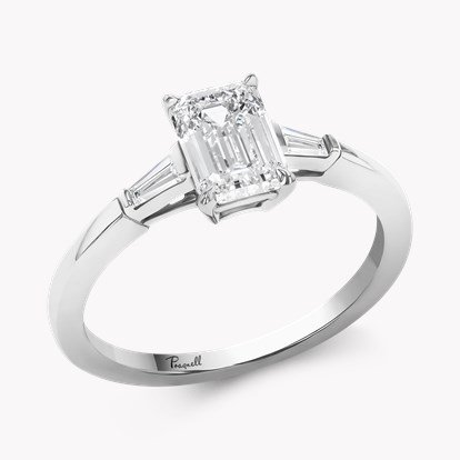 Regency 1.20ct Emerald Cut Diamond Ring in Platinum