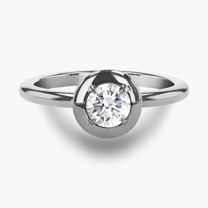 Skimming Stone 0.50ct Brilliant Cut Diamond Ring