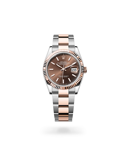 Rolex Datejust 36 Oyster, 36 mm, Oystersteel and Everose gold