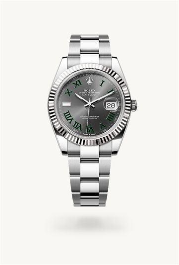 Rolex Datejust 41 Oyster, 41 mm, Oystersteel and white gold