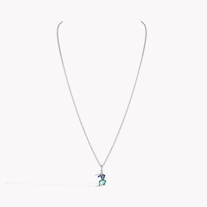 Art Deco Musician with Flute Pendant