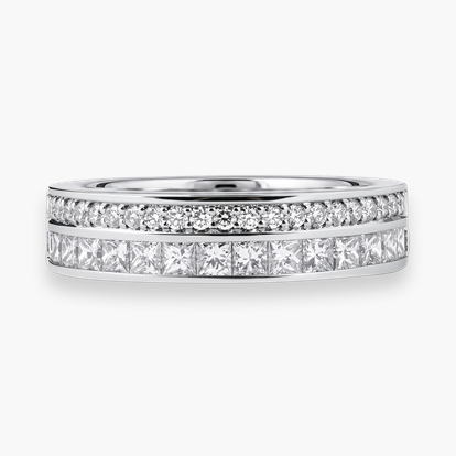 Princess Cut 0.92ct Diamond Half Eternity Ring