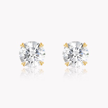 Windsor Diamond Stud Earrings 2.02ct in 18ct Yellow Gold