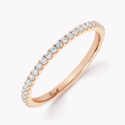 Brilliant Cut Diamond Eternity Ring 0.45ct in 18ct Rose Gold