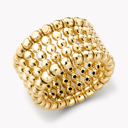 Bohemia Polished Expandable Ring in Yellow Gold