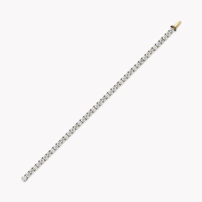 Contemporary Brilliant Cut Diamond Line Bracelet