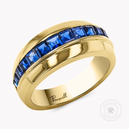 Manhattan 1.21ct Single Row Sapphire Ring