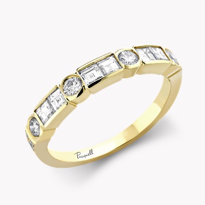 Antrobus 0.82ct Diamond Half Eternity Ring in 18ct Yellow Gold