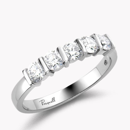 Round Brilliant Cut Diamond Five-Stone Ring