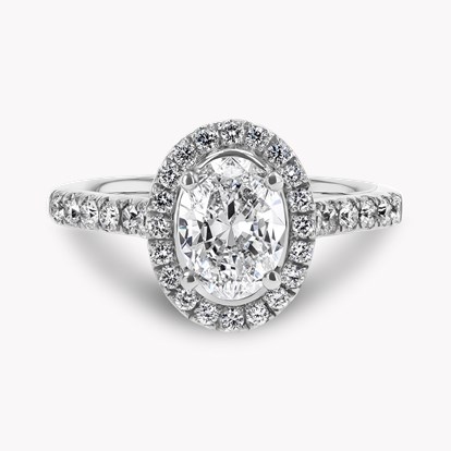 Oval Cut Diamond Cluster Ring