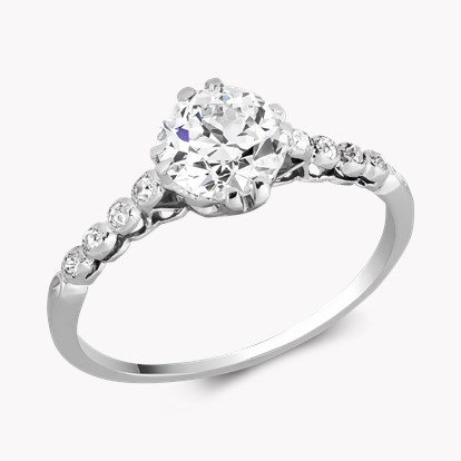 Old Cut 0.89ct Diamond Ring