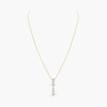 Masterpiece Honeycomb 4.02ct Diamond Drop Pendant