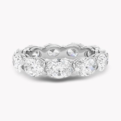 Oval Cut 6.28ct Diamond Full Eternity Ring