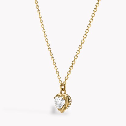 Skimming Stone 0.71ct Botswana Diamond Pendant