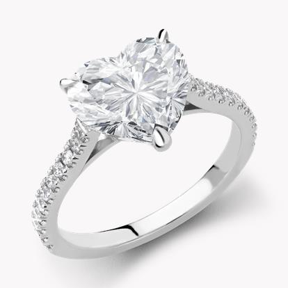 Masterpiece Heart Shaped Diamond Ring 3.22ct in Platinum
