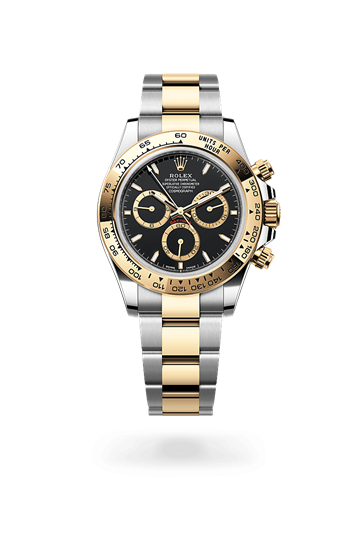Cosmograph Daytona * Oyster, 40 mm, Oystersteel and yellow gold with a White, golden counter rings Fixed, with engraved tachymetric scale, in yellow gold bezel and Oyster, three-piece solid links bracelet