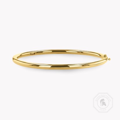 Plain Polished 4mm Round Edge Bangle