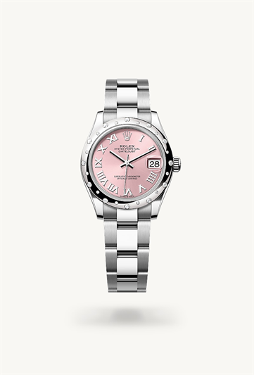 Rolex Datejust 31 Oyster, 31 mm, Oystersteel, white gold and diamonds