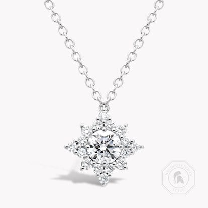 Star Struck Diamond Pendant 0.91ct in 18ct White Gold