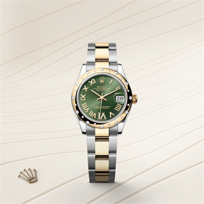 Datejust 31, Oyster, 31 mm, Oystersteel, yellow gold and diamonds watch