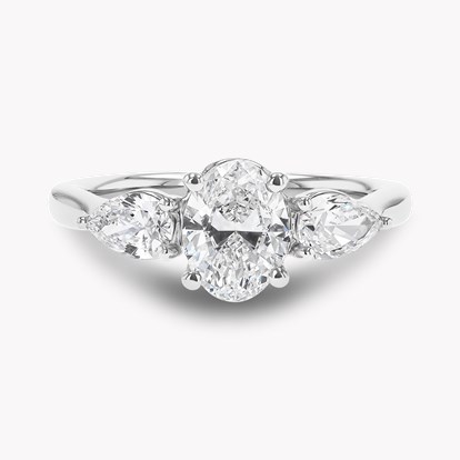 Oval Cut Three Stone Ring