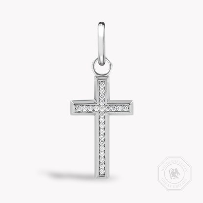 Diamond Cross Pendant Charm