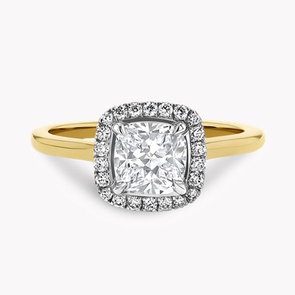 Cushion Cut Diamond Cluster Ring