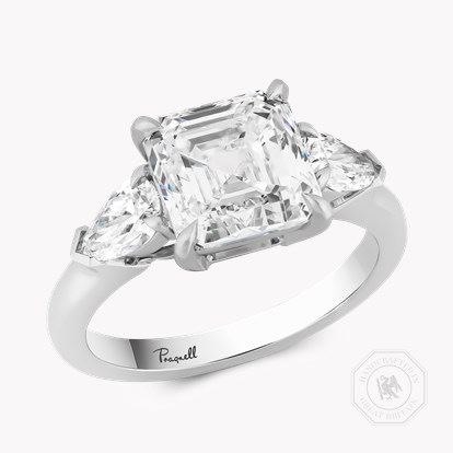 Asscher Cut 3.01ct Diamond Ring