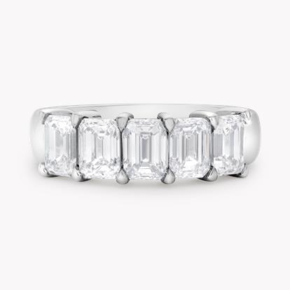 Emerald Cut Five Stone Diamond Ring