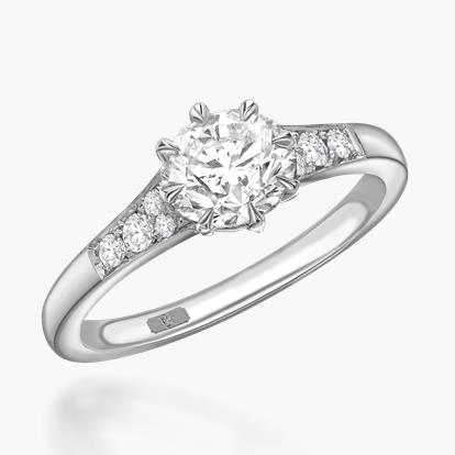 Antrobus Diamond Solitaire Ring 1.02ct in Platinum