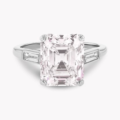 Art Deco Cartier Emerald Cut 4.14ct Type IIA Diamond Ring