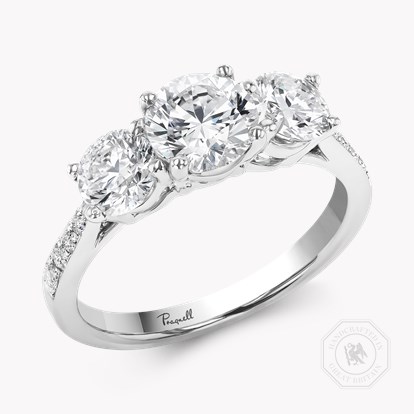 Duchess 2.00ct Diamond Three Stone Ring in Platinum