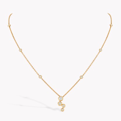 Bubbles Diamond Drop Pendant