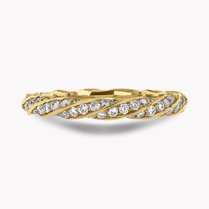 Contemporary Brilliant Cut 0.80ct Twist Eternity Ring