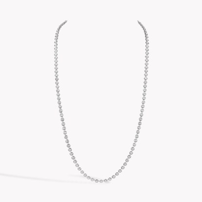 Art Deco Old Cut 8.00ct Diamond Long Necklace