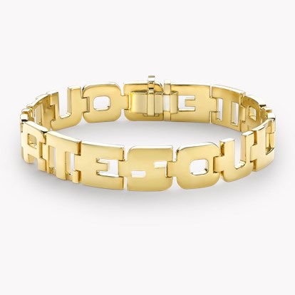 Loveletters "soulmate" bracelet in 18ct Yellow Gold