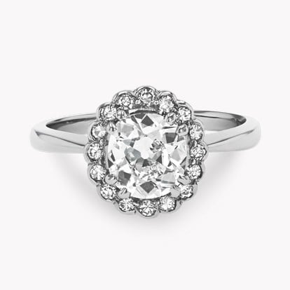 Cushion Cut 1.20ct Diamond Cluster Ring